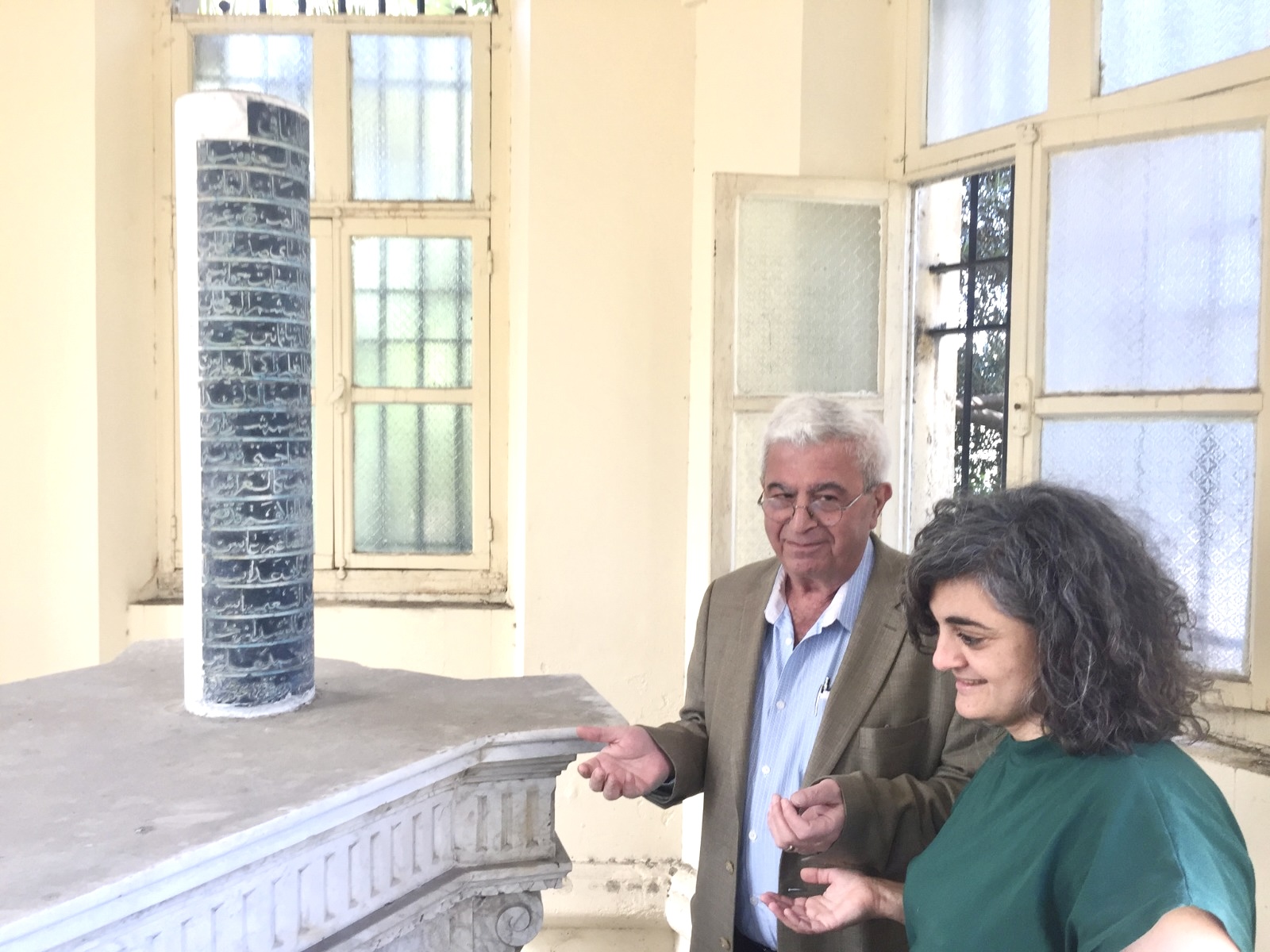 #3 Elias and Rana reciting the Fatiha on the spirit of al-Shidyaq. (Suneela Mubayi, 2018)